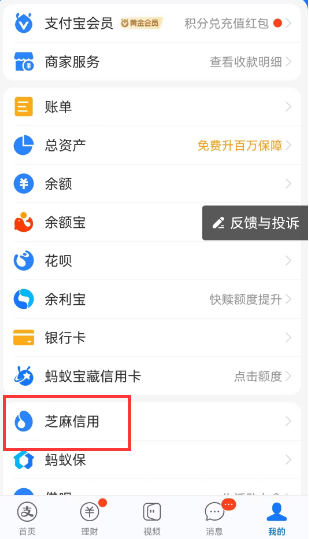 支付宝芝麻信用在哪里查