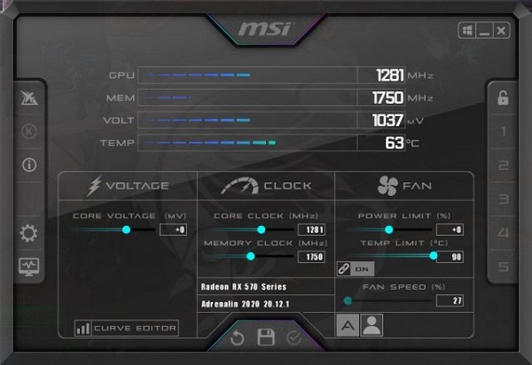 MSI Afterburnerôʾ֡
