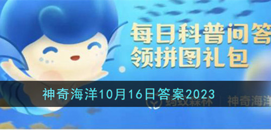 支付宝神奇海洋10月16日答案2023最新